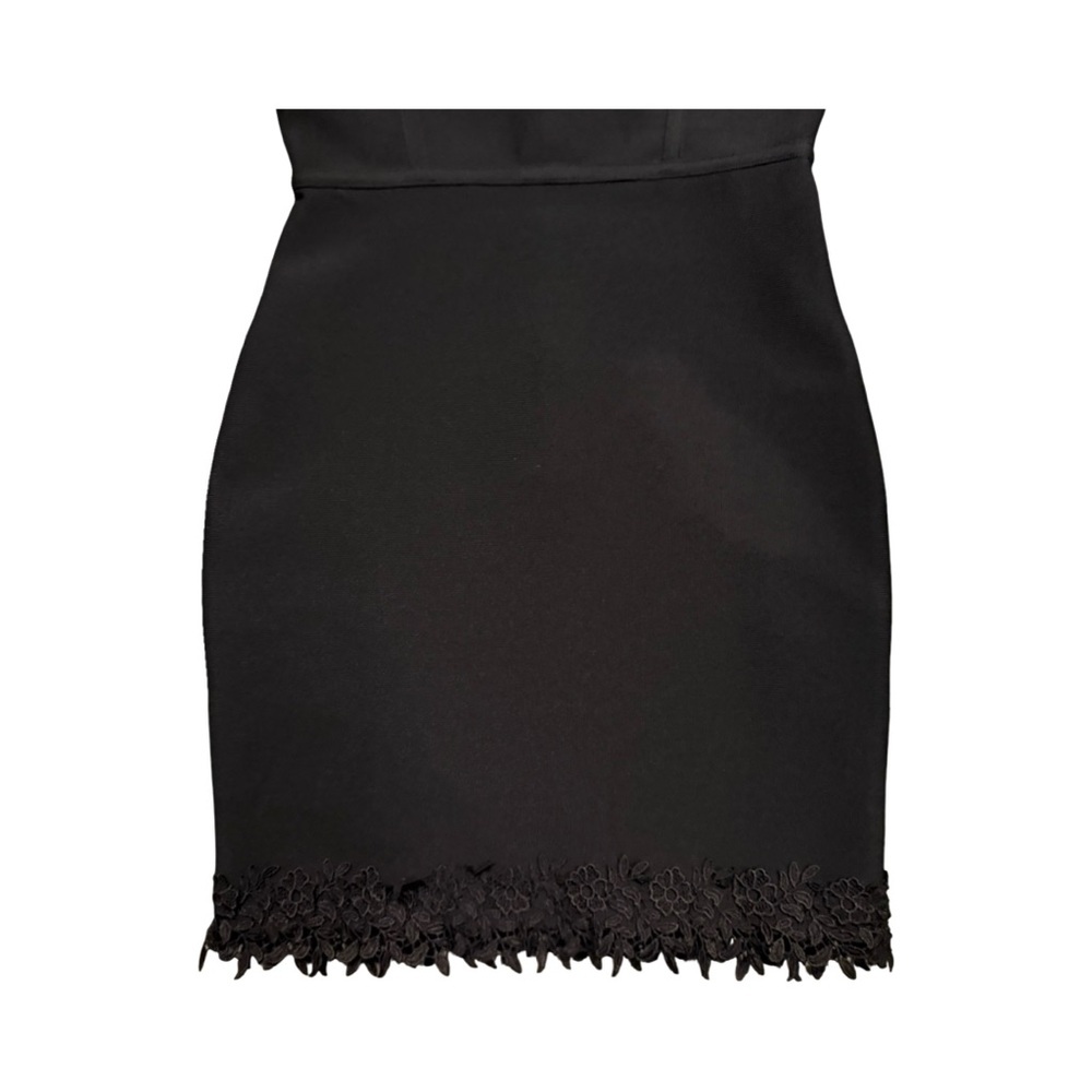 Goth Black Pretty Strapless Dress with zipper - Picture 6 of 10